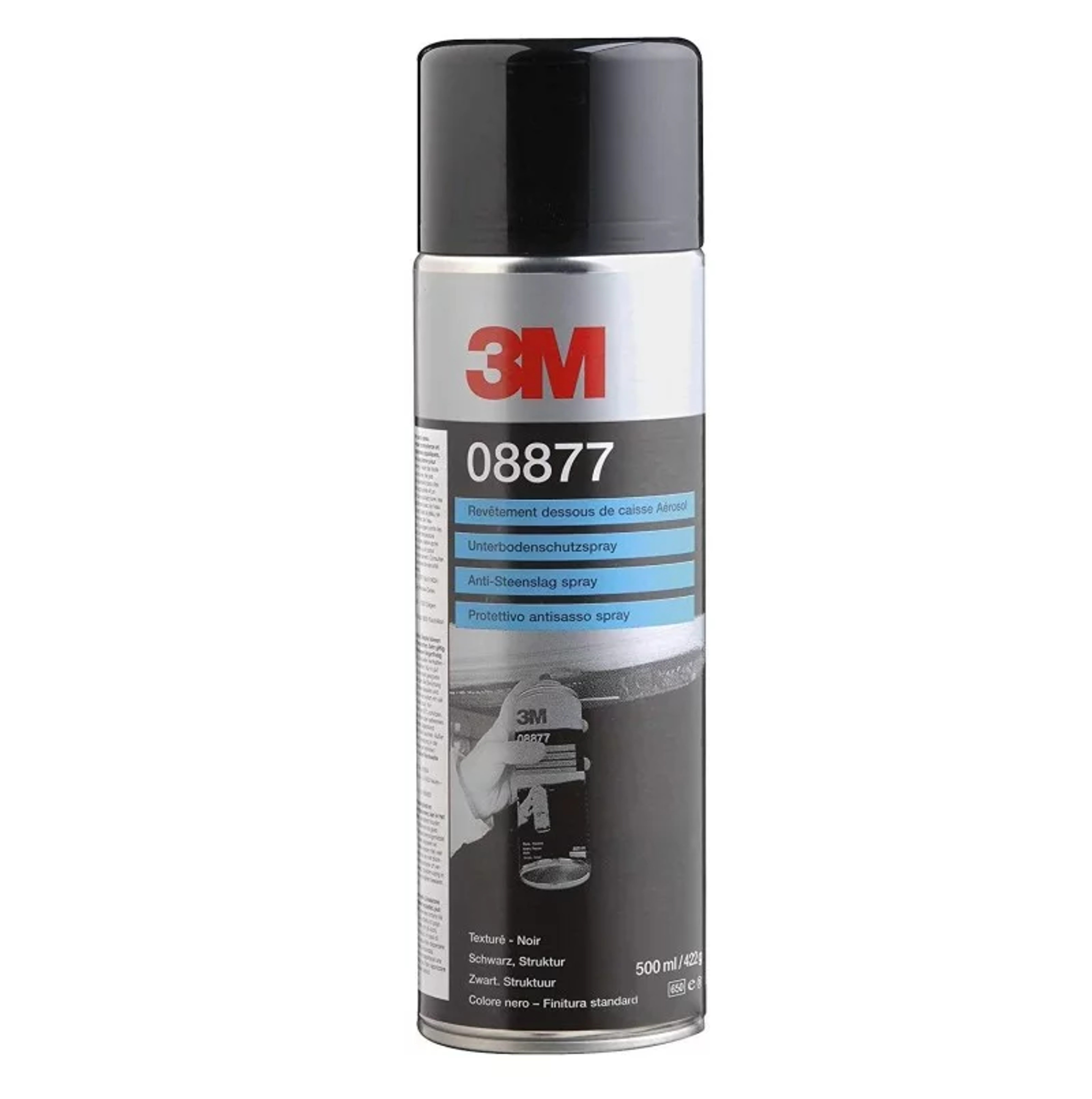 08877 - 3M Schallschutzbeschichtung Unterboden strukturiert schwarz 500ml