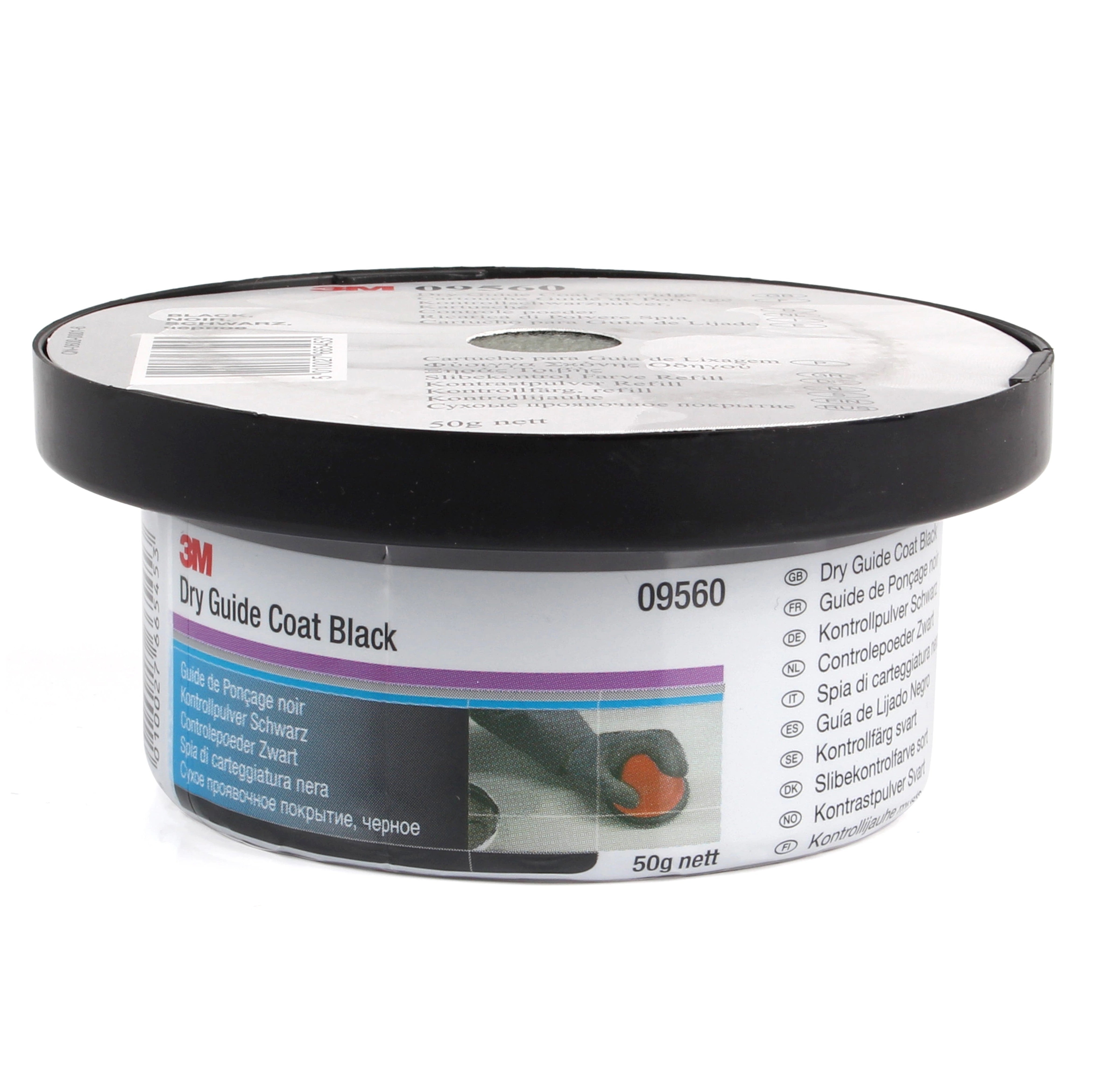 09560 - 3M Schleifkontrollpulver schwarz für helle Farbtöne 50g