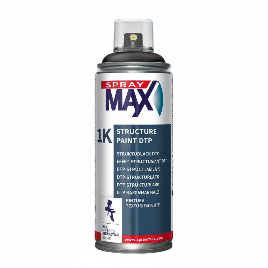 680224 - Aérosol SPRAY MAX noir 1K restructurant fin pour pare-chocs 400ml