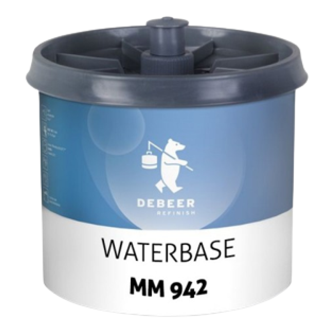 942 - Peinture Hydro DEBEER Jaune 0,5L - DEBEER