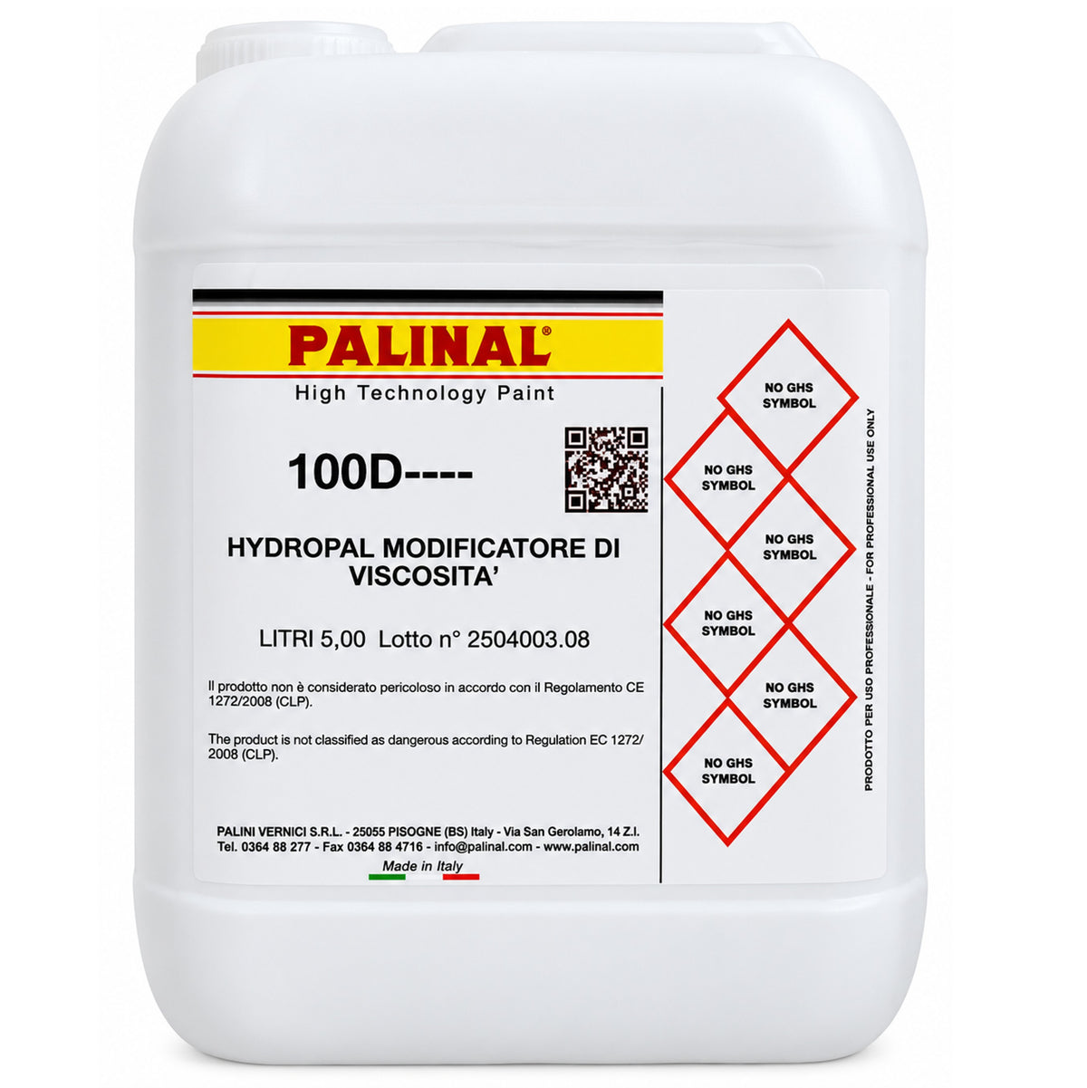 100D5 - Modificatore di viscosità PALINAL per primer a base d'acqua 5L
