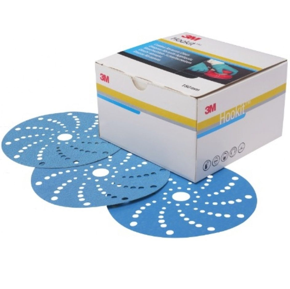 100 3M multi-hole abrasive discs diameter 150mm P500