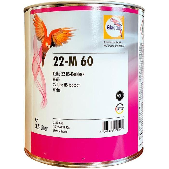 22M60 - Peinture carrosserie GLASURIT White 3.5L - GLASURIT