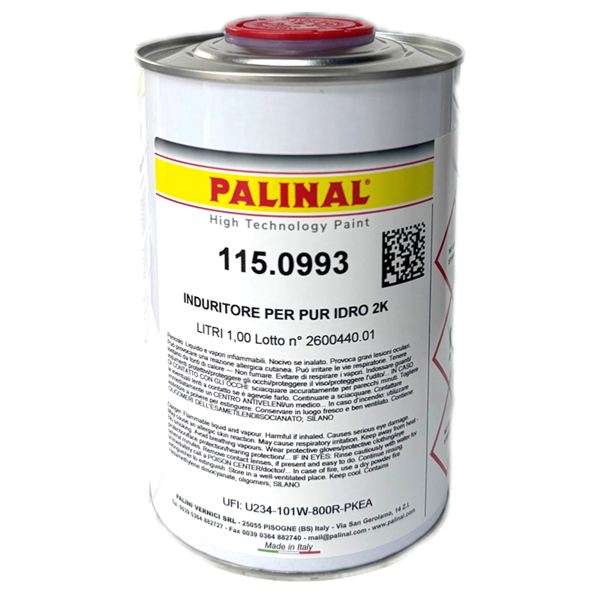 11509931 - Durcisseur PALINAL 1L pour apprêt de charge hydro 2K
