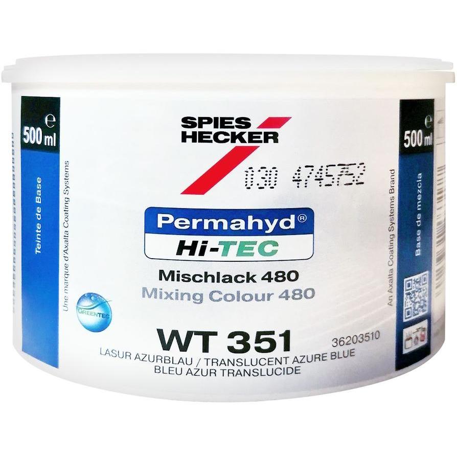 WT351 - Peinture carrosserie SPIES HI TEC Bleu azur glacis 0.5L - SPIES HECKER