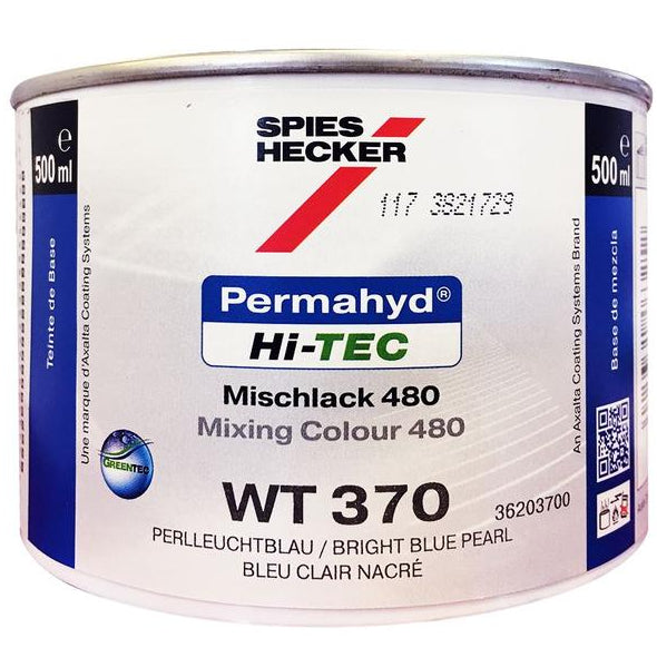 WT370 - Peinture carrosserie SPIES HI TEC Bleu lumineux nacré 0.5L - SPIES HECKER