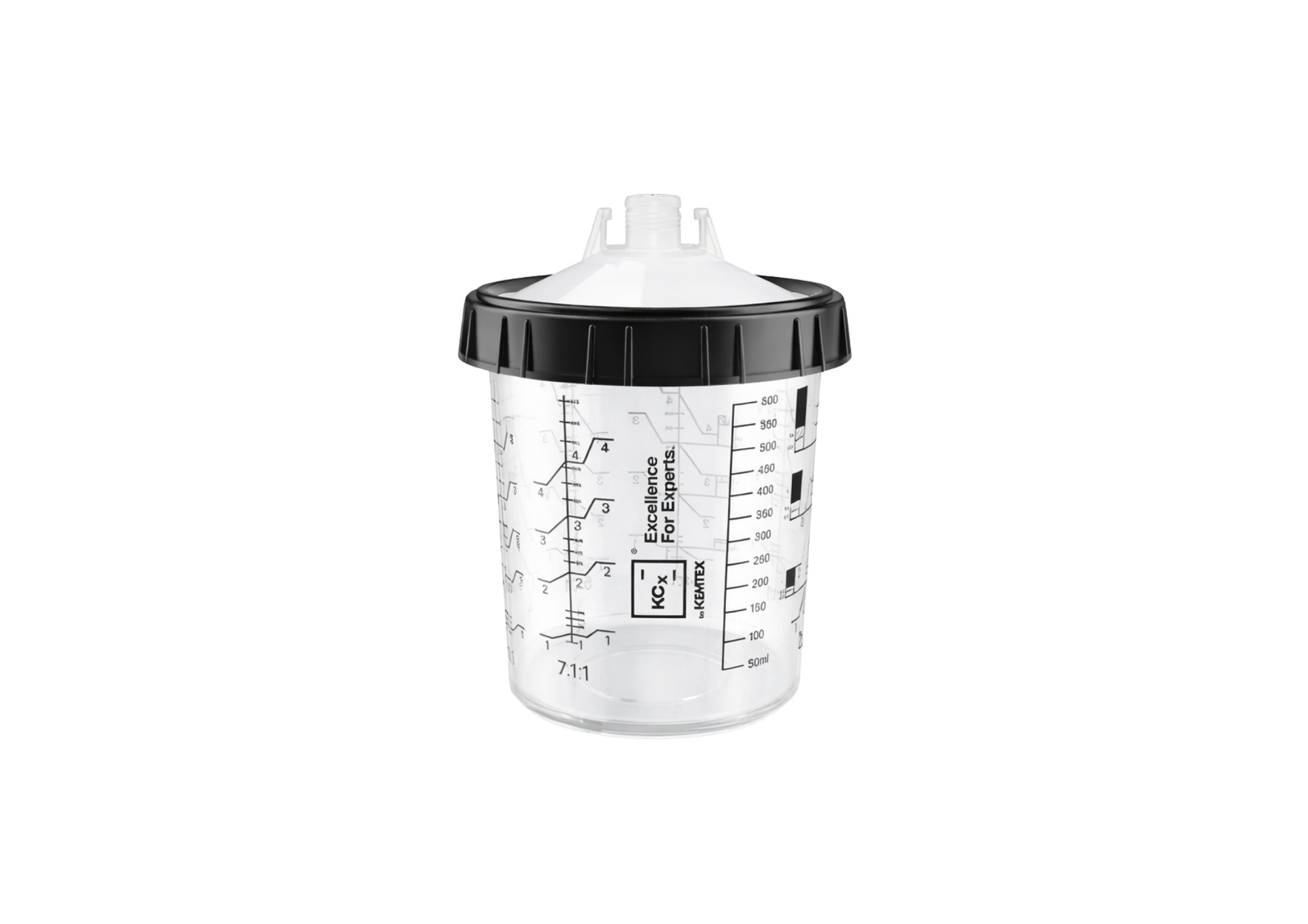 13.331245-125 - 50 disposable cups KEMTEX 400ml 125µ