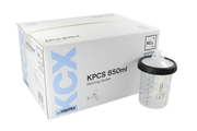 13.330247-125 - 50 wegwerpbekers KEMTEX 850ml 125µ