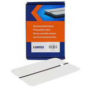 13.3602 - 100 testplattor KEMTEX i metall - Vit