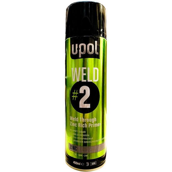 WELD/AL - Aérosol UPOL spécial soudure couleur zinc 450ml - UPOL