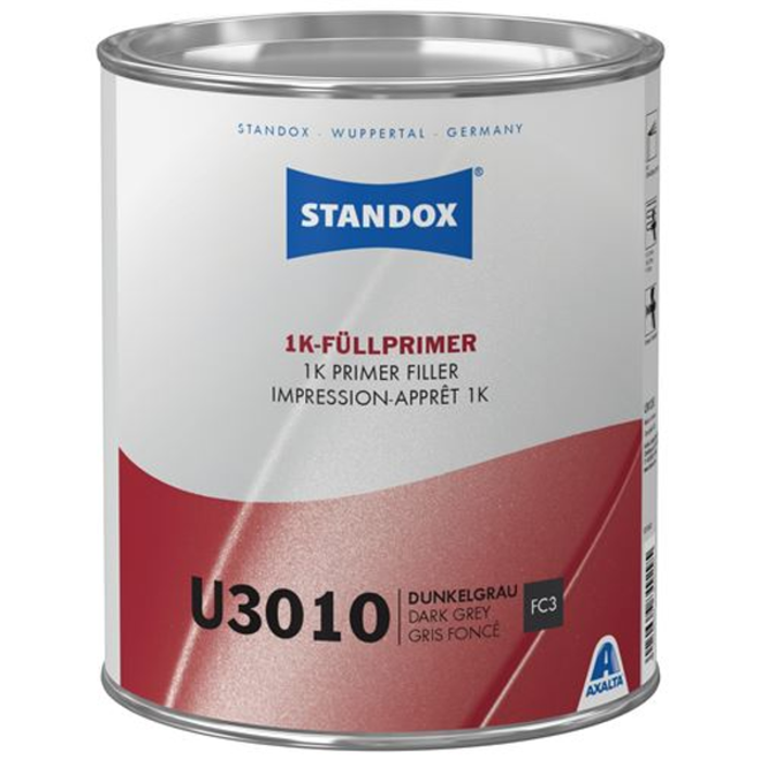 02084929 - Apprêt STANDOX Gris foncé U3010 1K primer filler 3.5L - STANDOX