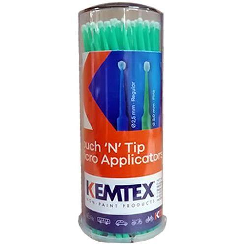 13.13050-20 - 100 pinceaux retouche jetables verts diamètre 2.0mm - KEMTEX