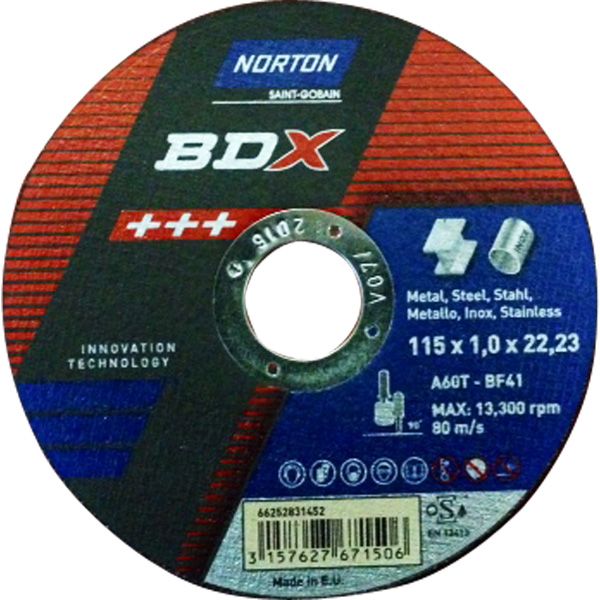 28255 - 25 meules à tronçonner Norton Blue Fire diamètre 115mm - NORTON