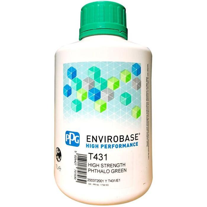 T431 - Peinture carrosserie PPG Envirobase High Performance High Strength Phtalo Green 1L - PPG