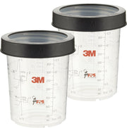 16122 - 2 gegradueerde PPS bekers & klemring - 400ml OK