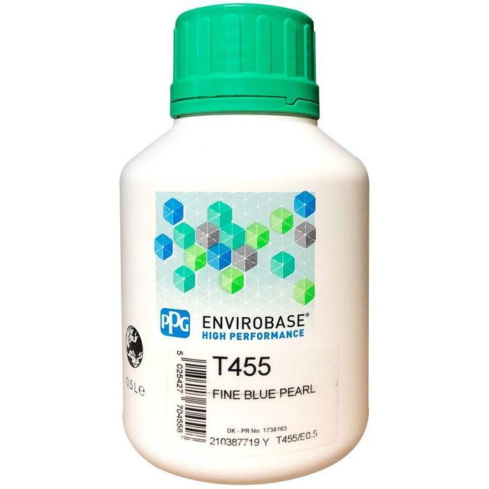 T455 - Peinture carrosserie PPG Envirobase High Performance Fine Blue Pearl 0.5L - PPG