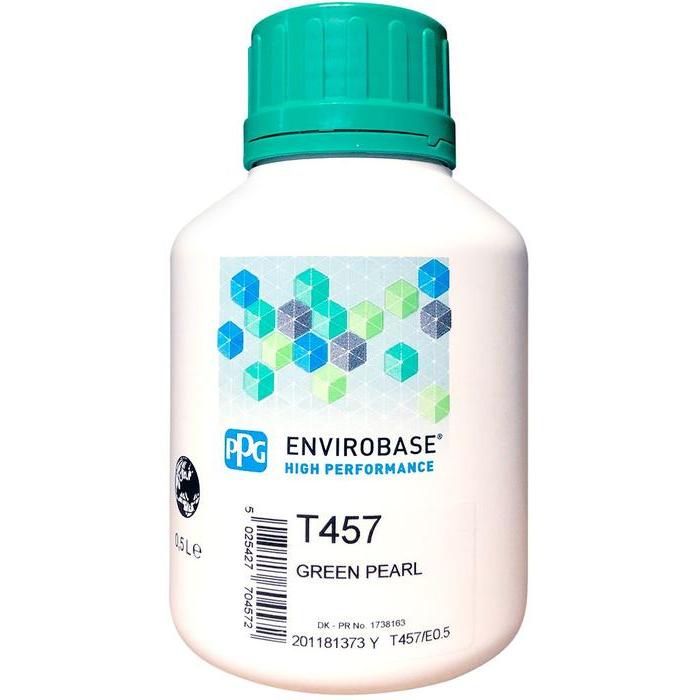 T457 - Peinture carrosserie PPG Envirobase High Performance Green Pearl 0.5L - PPG