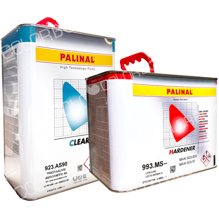 KIT_AS90 - Vernis carrosserie PALINAL, Kits 1 anti-rayures 923.AS90 + durcisseur 993.MS2 2.5L - PALINAL