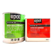 KIT_S2025_BLANC - 1 apprêt UPOL blanc S2025W/3T 3L + 1 durcisseur extra rapide S2031 1L - UPOL