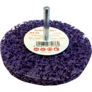 51924 - 10 roues de décapage 3M violet XT ZS sur tige 6mm diamètre 100mm x13mm - 3M