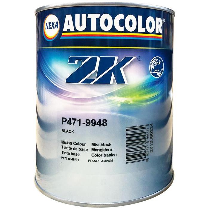 P471-9948 - Peinture carrosserie AUTOCOLOR Brillant direct noir Plus 1L - NEXA AUTOCOLOR