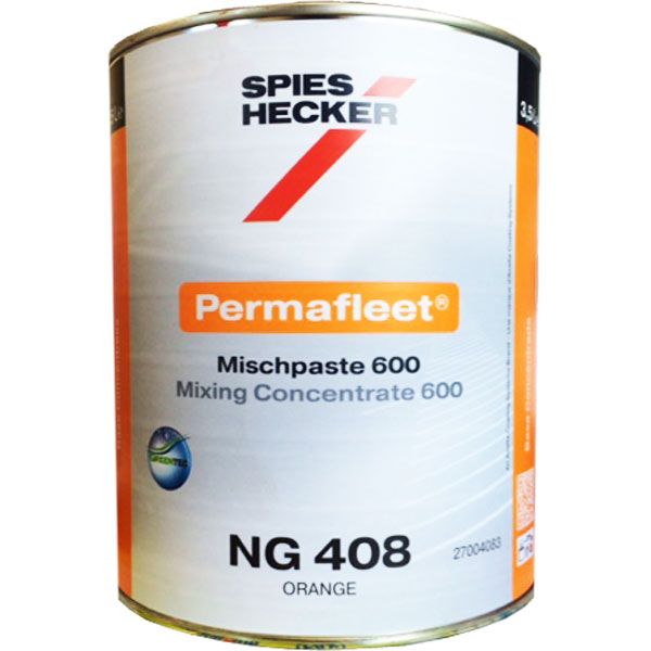 NG408 - Peinture poids lourds SPIES HECKER Orange Permafleet base concentrée 600 3.5L - SPIES HECKER