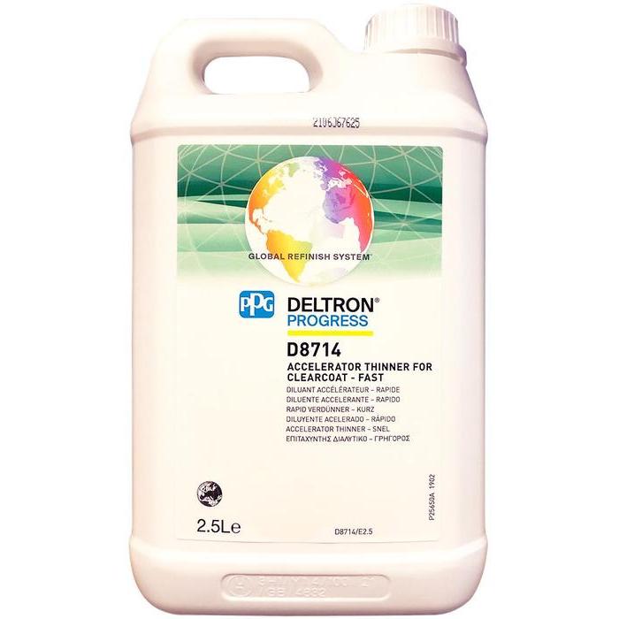 D8714 - Diluant PPG accélérateur Deltron progress pour brillant direct D6000 2.5L - PPG