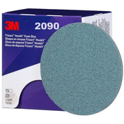 02090 - 15 disques trizact Hookit 3M de finition sur mousse P1000 diamètre 152mm
