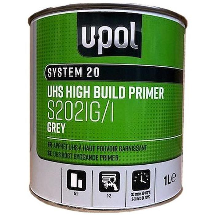 S2021G/1 - Primer UPOL garnissant gris 5:1 séchage rapide 1L - UPOL