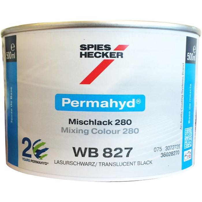 WB827 - Peinture carrosserie SPIES HECKER Noir glacis 0.5L - SPIES HECKER