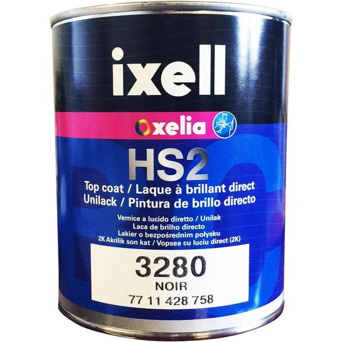 3280 - Peinture carrosserie IXELL 7711428758 Noir brillant direct 1L - IXELL