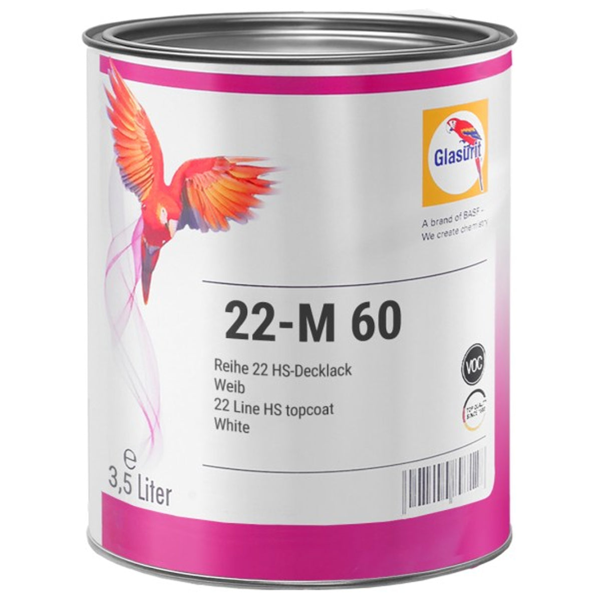 22M60 - Karosserielack GLASURIT Weiß 3.5L