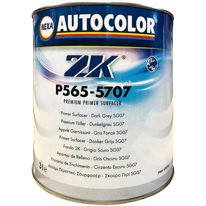 P565-5707 - Primer AUTOCOLOR Gris foncé Primer garnissant HS Plus Premium 3L - NEXA AUTOCOLOR