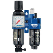 KTB_SM2 - Filtre régulateur lubrificateur 2 blocs avec manomètre et fixation - PREVOST