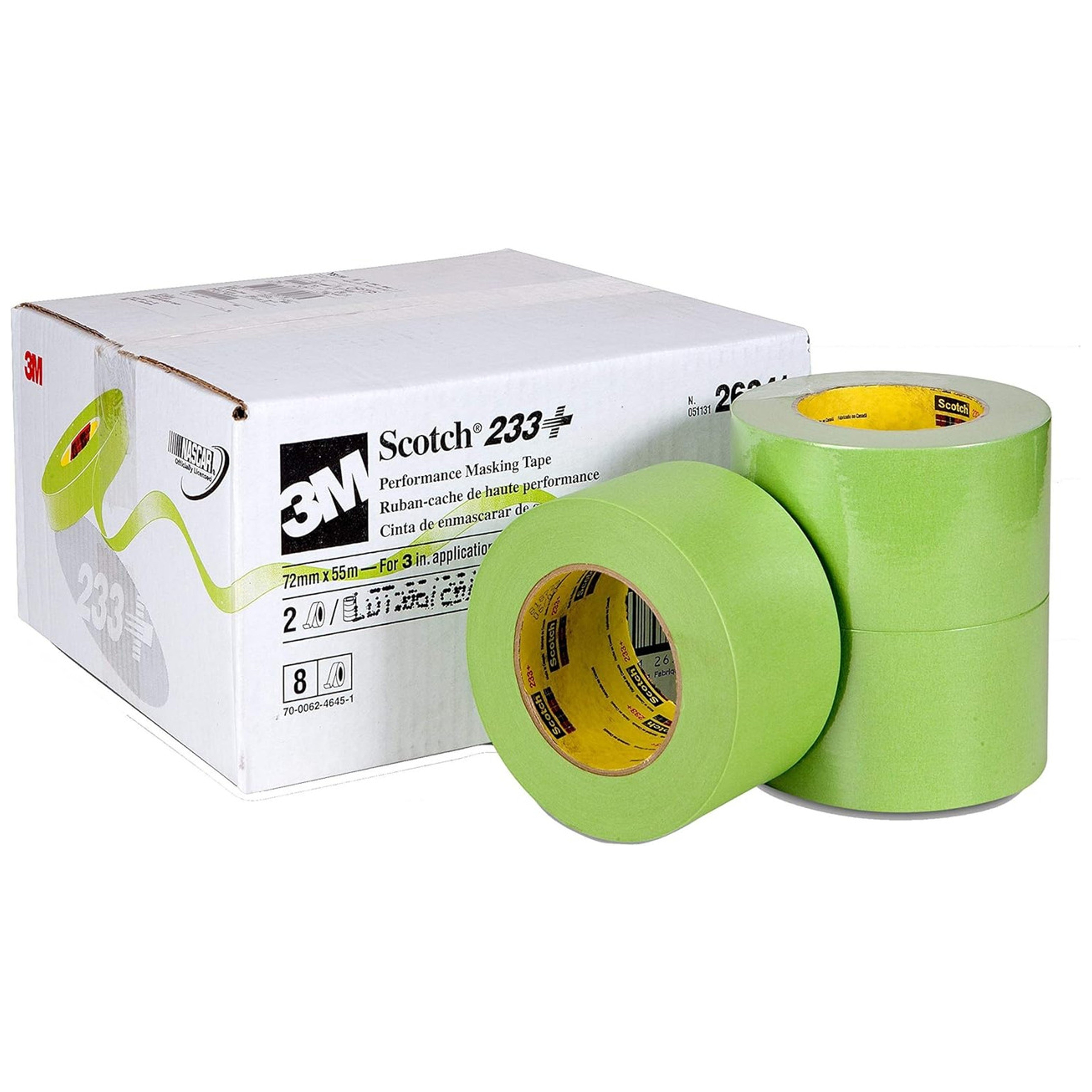 26341 - 2 rouleaux Tiro 3M vert ruban de masquage 233+ - 72mm x 55m