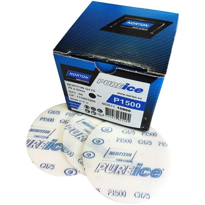 50 disques abrasifs Norton support film ultra fin diamètre 76mm - NORTON