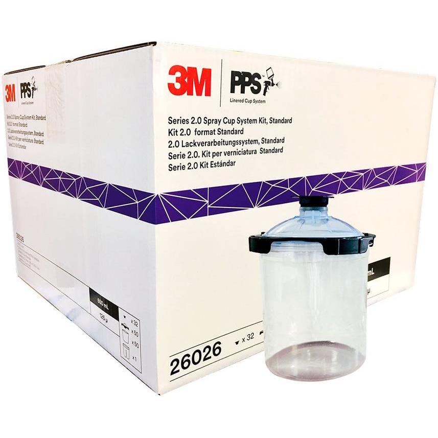 26026 - 50 poches jetables 650ml 125µ PPS 2.0 - 3M