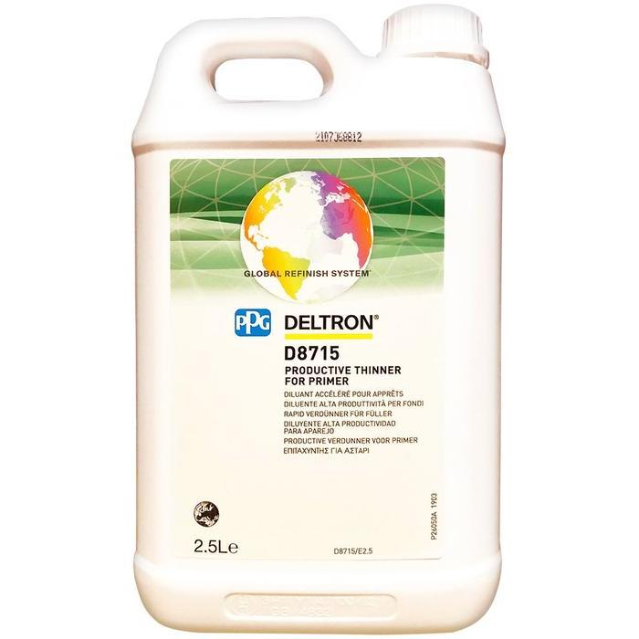D8715 - Diluant PPG Deltron progress pour apprêt DP4000 et DP6000 2.5L - PPG