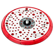 28729 - Universeel plateau diameter 150mm multi-gaten Hookit 5/16 standaard rood