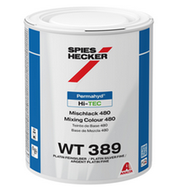 WT389 - Peinture carrosserie SPIES HI TEC Argent platine fin 1L - SPIES HECKER