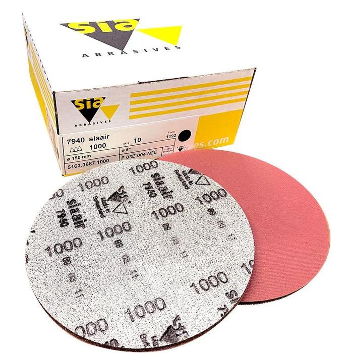 10 disques finition sur mousse SIA AIR velvet diamètre 150mm - SIA ABRASIVES