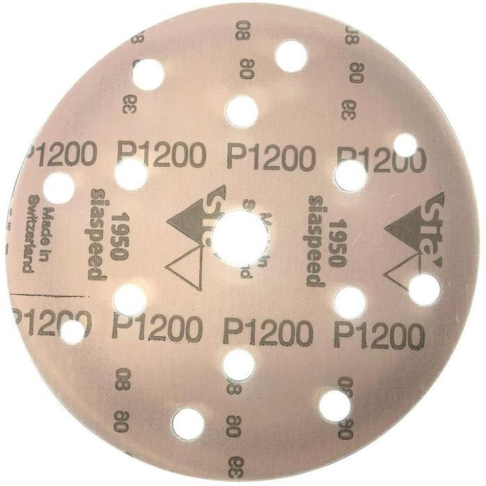 50 disques SIA SPEED support film 15 trous diamètre 150mm - SIA ABRASIVES
