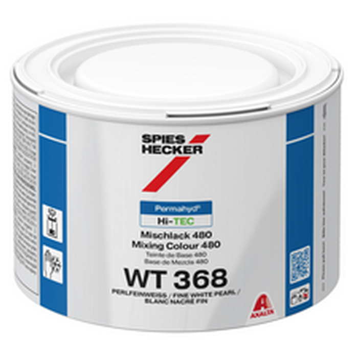 WT368 - Peinture carrosserie SPIES HI TEC Blanc nacré fin 0.5L - SPIES HECKER