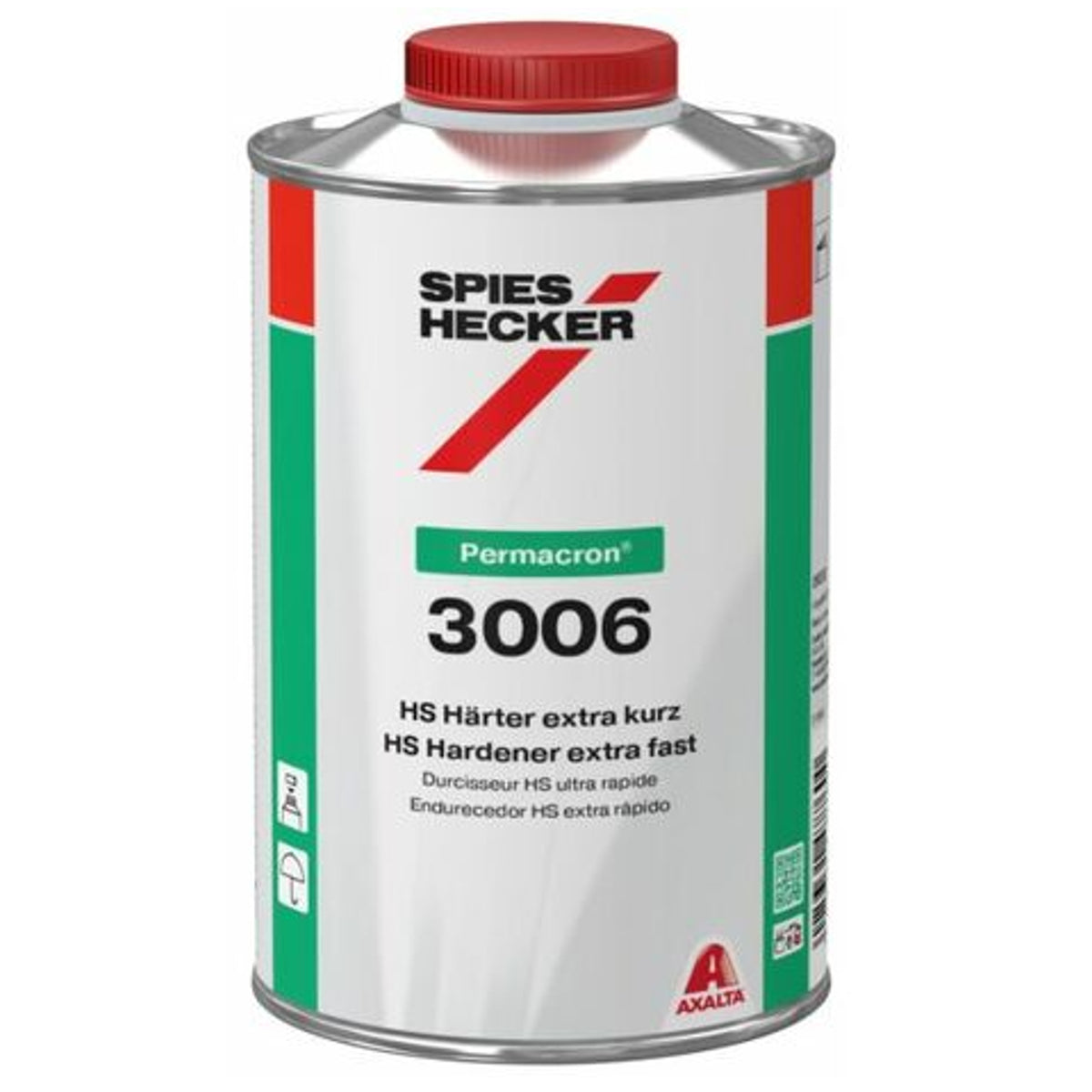 3006 - Durcisseur SPIES HECKER extra rapide Permacron HS 1L pour vernis 8007