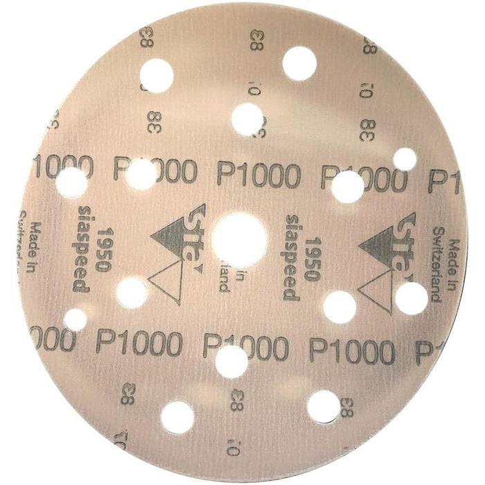50 disques SIA SPEED support film 15 trous diamètre 150mm - SIA ABRASIVES
