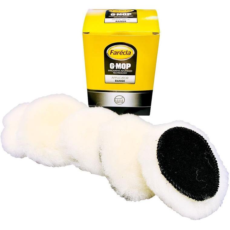 GML301 - 5 mousses G MOP peau de mouton spécial matériau composites- diamètre 75 mm - FARECLA