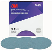 30662 - 15 disques trizact Hookit 3M finition sur mousse - P5000 diamètre 152mm
