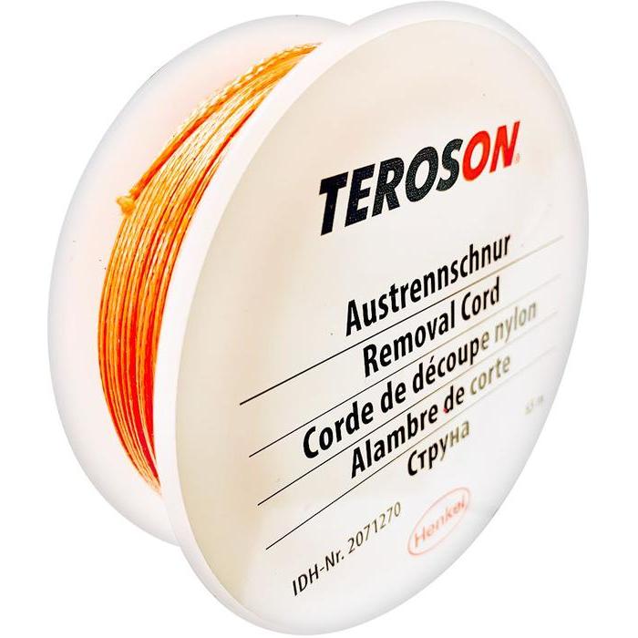 REMOVAL_CORD - Rouleau fil nylon TEROSON pour démontage du pare brise pour kit MULTICUT 65m - TEROSON