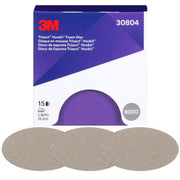 30804 - 15 disques abrasifs 3M Trizact sur mousse P8000 diamètre 76mm