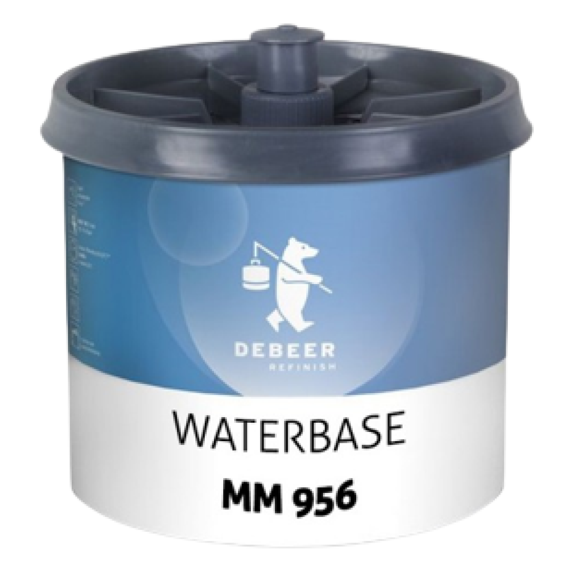 956 - Peinture Hydro DEBEER Rouge moyen transparent 0,5L - DEBEER
